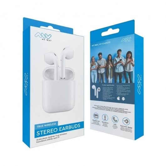 Myway Wireless Touch MWHPH0030 Cuffie wireless bianche