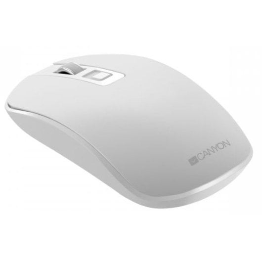 Mouse ottico wireless ricaricabile Canyon MW-18 1600 DPI Bianco perla