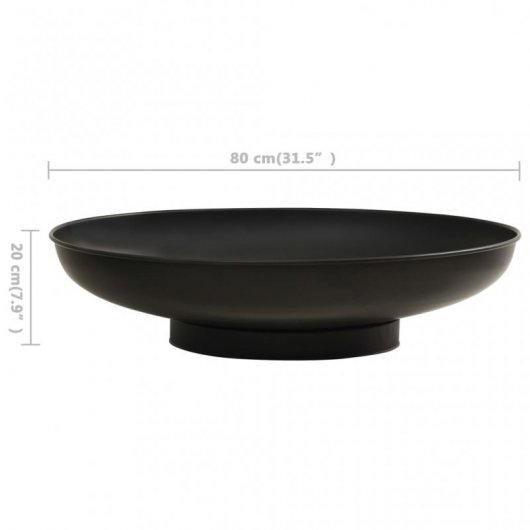 VidaXL Brasero Extérieur Acier 80cm