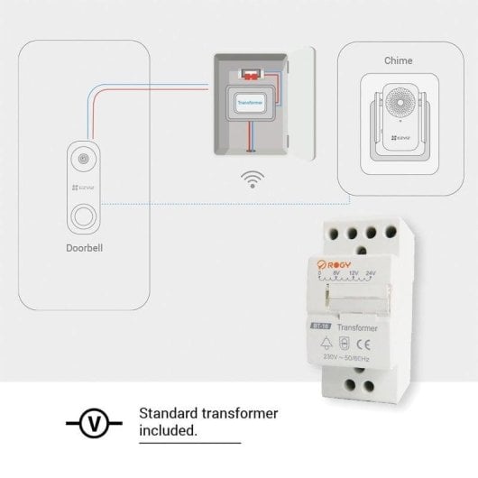EZVIZ DB1C Kit de Timbre con Vídeo Wi-Fi Resolución 1080P