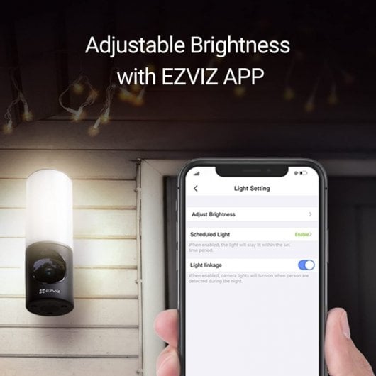Caméra de surveillance intelligente extérieure EZVIZ 2K avec éclairage intégré 4MP