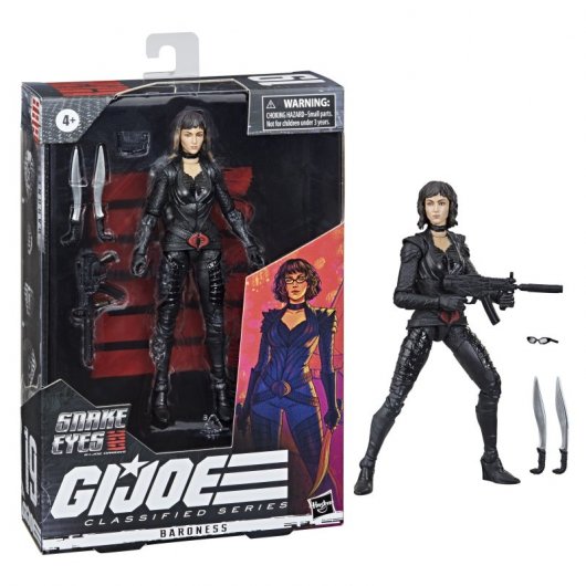 Hasbro Original GI Joe Classified Series Baroness Snake Eyes Figura