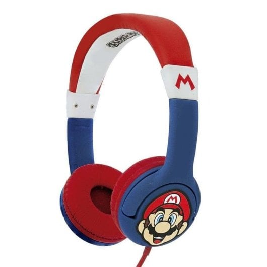Auriculares Blade Super Mario com fio jack 3,5 mm para crianças, volume limitado, multicolorido