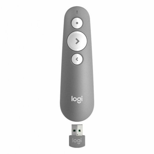 Contrôleur laser sans fil Logitech R500 pour présentations Gris
