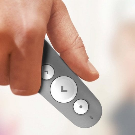 Contrôleur laser sans fil Logitech R500 pour présentations Gris