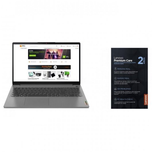 Lenovo IdeaPad 3 15ITL6 Intel Core i7-1165G7/8GB/512GB SSD/15.6" + Premium Care 2 Años Licencia Digital