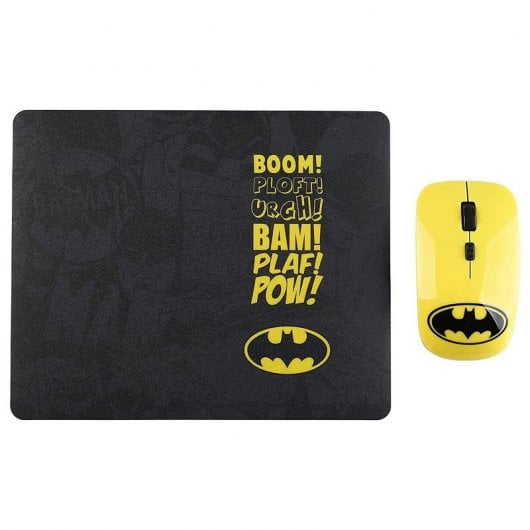 Confezione mouse wireless Disney Batman 1600 DPI + tappetino per mouse