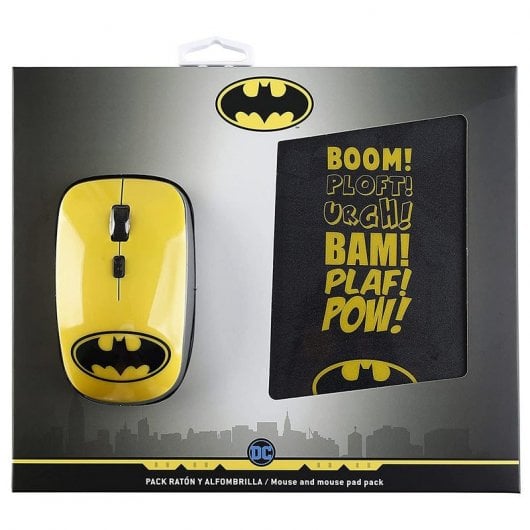 Confezione mouse wireless Disney Batman 1600 DPI + tappetino per mouse