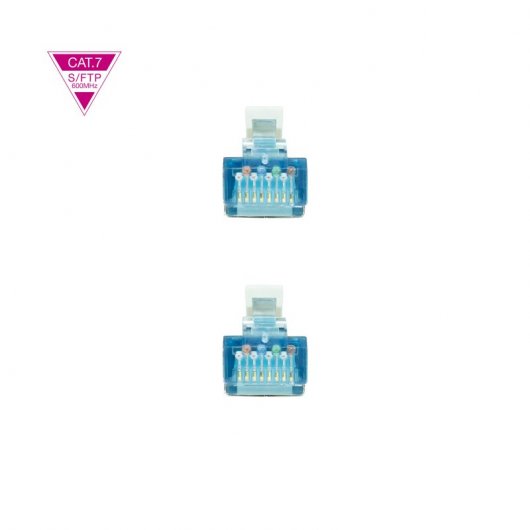 Nanocable Câble Réseau SFTP RJ45 Cat.7 600MHz LSZH PIMF AWG26 50cm Gris