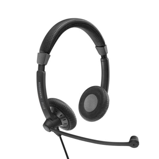 Kopfhörer Sennheiser Impact SC 75 mit Kabel USB-A 3,5 mm für Calls Musik Noise Cancelling Schwarz