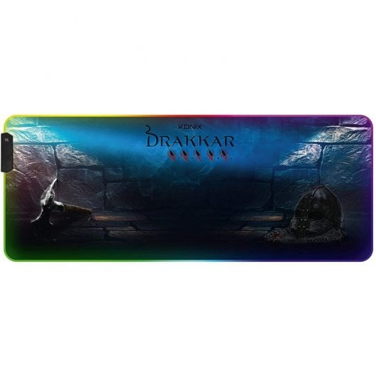 Konix Drakkar Prime Hetland XL Tapis de souris de jeu Multicolore