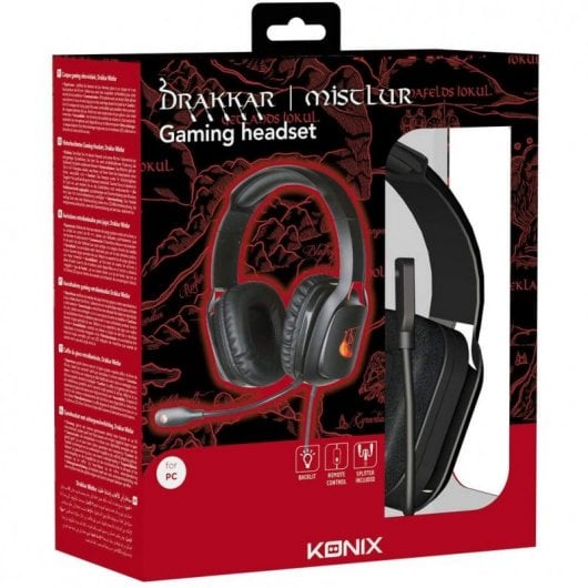 Casque de jeu Konix Drakkar Mistlur noir