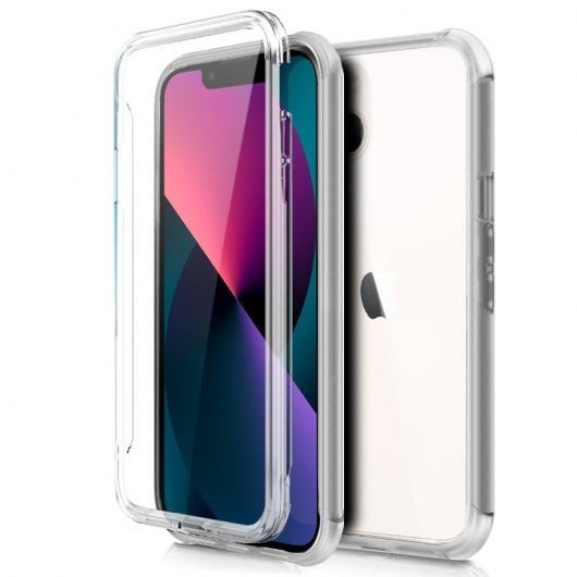 Coque en silicone transparente avant et arrière 3D cool pour iPhone 13 Mini