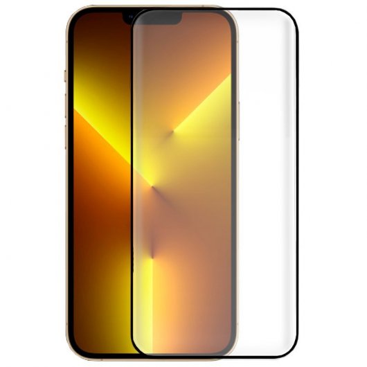 Cool Protector Pantalla Cristal Templado Full 3D Negro para iPhone 13 Pro Max