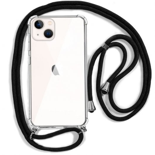 Coole schwarze Lanyard-Hülle für das iPhone 13 Mini