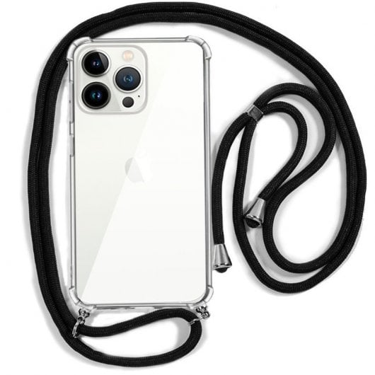 Coole schwarze Kordelhülle für das iPhone 13 Pro