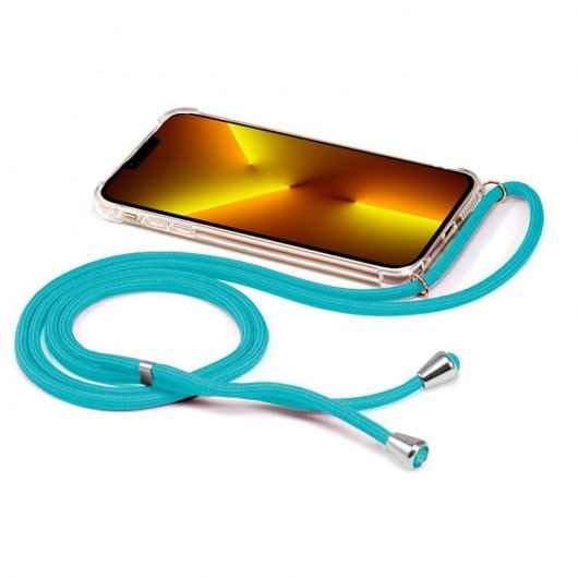 Fantastica custodia azzurra con coulisse per iPhone 13 Pro Max