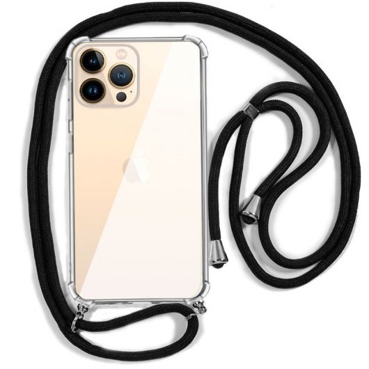 Cool Funda con Cordón Negro para iPhone 13 Pro Max