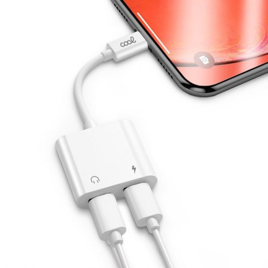 Cool Adaptador Dual USB Tipo-C Auriculares+Carregamento