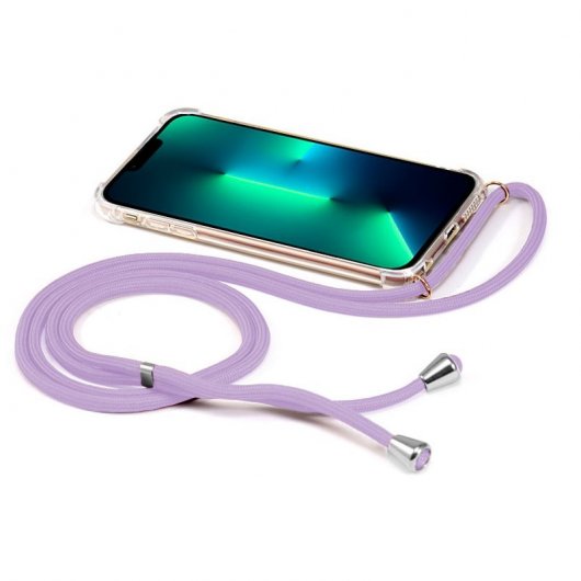 Coole lila Lanyard-Hülle für das iPhone 13 Pro