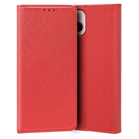 Coque iPhone 13 Cool Flip Cover Rouge Lisse