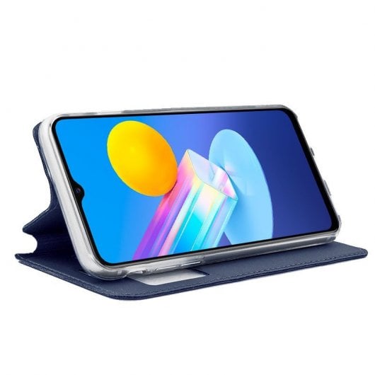 Coole blaue, schlichte Flip-Cover-Hülle für Vivo Y52 5G / Y72 5G