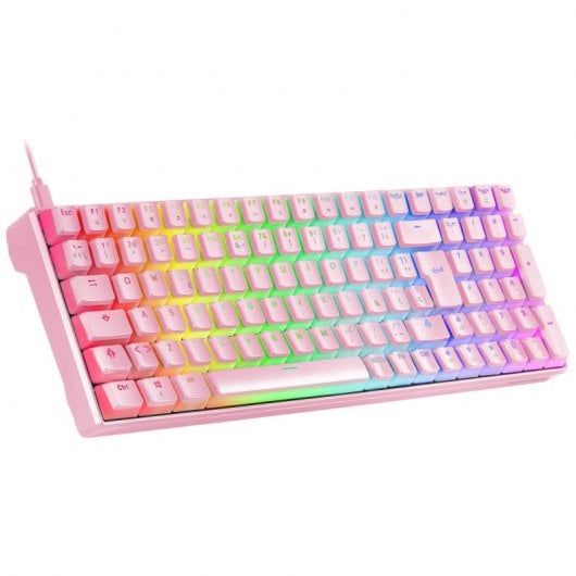 Mars Gaming MKULTRA Teclado Mecânico Rosa Switch Castanho Português
