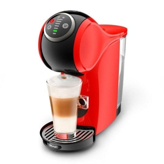 Cafetera à capsules DeLonghi EDG315.R Genio Plus 0,8L 15 bars, température réglable, arrêt auto