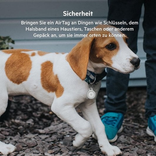 Belkin AirTag-Hülle mit Schlüsselanhänger, 2er-Pack – Weiß/Schwarz