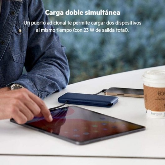 Belkin BoostCharge Plus USB-C Powerbank 10000 mAh mit integrierten Kabeln Blau