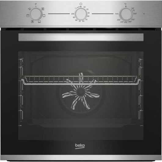 Beko BBSE12120XD Pack Horno Convencional 72L A Inox + Placa Vitrocerámica 3 Zonas Negra