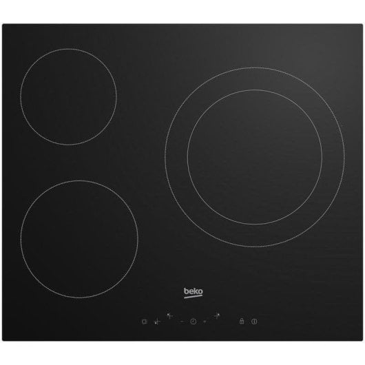 Beko BBSE12120XD Pack Horno Convencional 72L A Inox + Placa Vitrocerámica 3 Zonas Negra