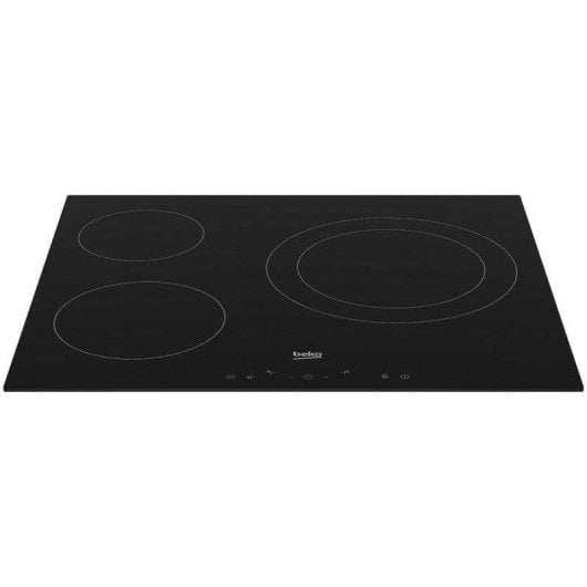 Beko BBSE12120XD Pack Horno Convencional 72L A Inox + Placa Vitrocerámica 3 Zonas Negra