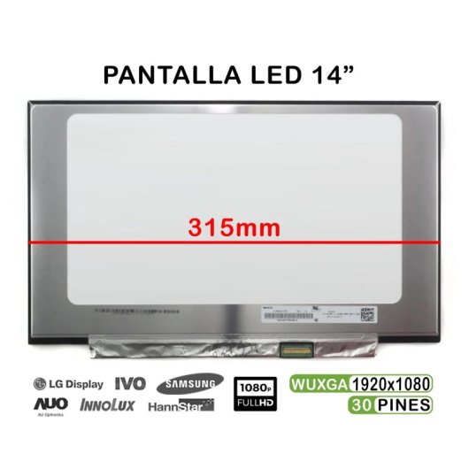 Ecrã LED 14" para Portáteis Acer Swift 5 SF514-51-777U / Asus ZenBook UX490UA-X574-BL