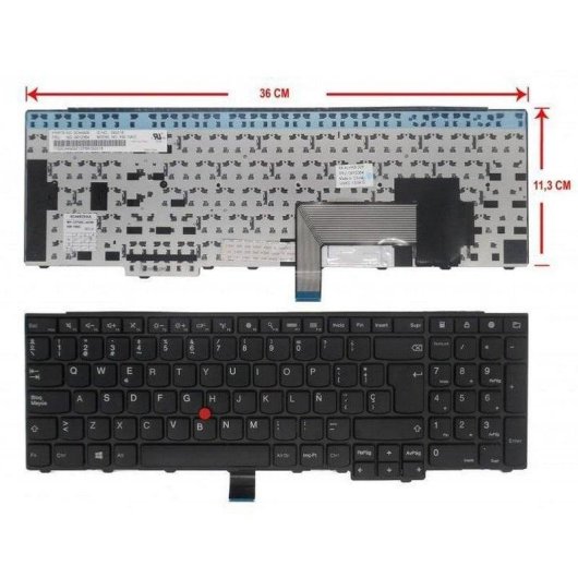 Teclado para portátil Lenovo ThinkPad E531 E540 T540 Español Negro