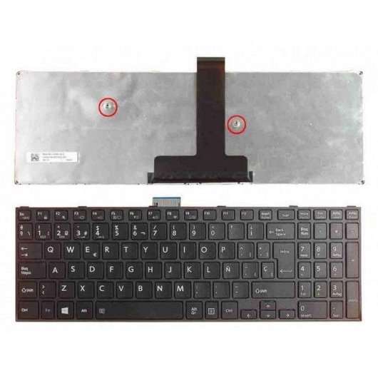 Teclado para portátil Toshiba Satellite Pro R50-C y Tecra A50-C Español Negro