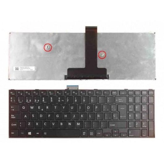 Teclado para portátil Toshiba Satellite Pro R50-C y Tecra A50-C Español Negro