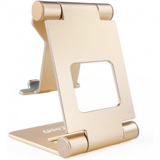 TooQ Soporte Ajustable para Smartphone/Tablet hasta 10" Oro