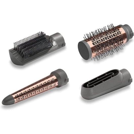 Brosse Soufflante Multifonction BaByliss AS136E 1000W ionique 3 Températures 4 Accessoires Or Rosé