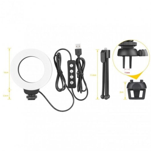 ITAL Anillo de Luz LED 10cm