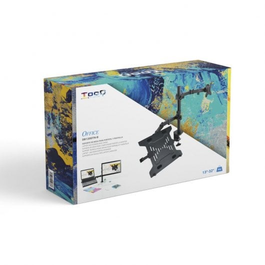 TooQ DB1200TN-B Soporte de Mesa para Pantalla y Portátil 13"/32"