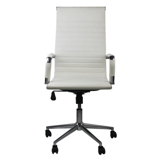 Thinia Home Elegance Cadeira de escritório com rodas Branco