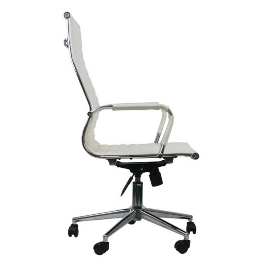 Thinia Home Elegance Cadeira de escritório com rodas Branco