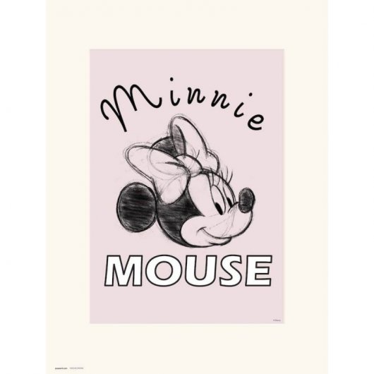 Empire Interactive Poster Retrò Minnie Mouse, Rosa, 40 X 50 Cm - 2