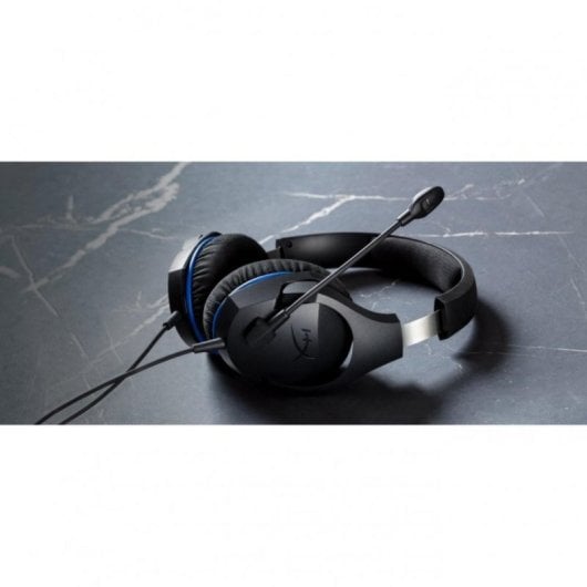 Auriculares HyperX Cloud Stinger Core Gaming com fio Jack 3,5 mm conforto e microfone preto-azul