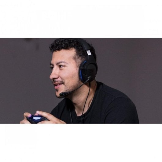 Auriculares HyperX Cloud Stinger Core Gaming com fio Jack 3,5 mm conforto e microfone preto-azul