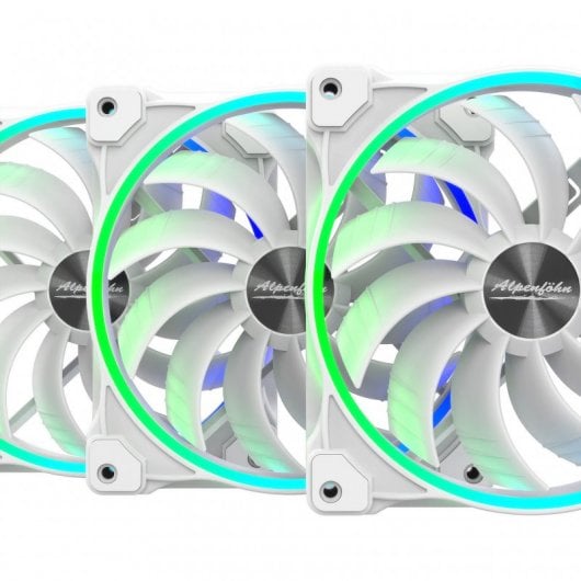Alpenföhn Wing Boost 3 ARGB White Edition Triple Pack 3 Ventiladores Suplementares 140mm