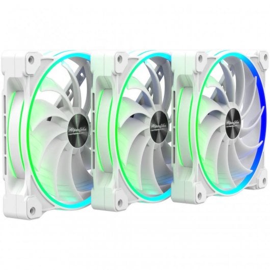 Alpenföhn Wing Boost 3 ARGB White Edition Triple Pack 3 Ventiladores Suplementares 140mm