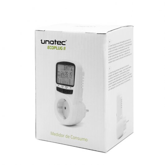 Unotec EcoPlug II Medidor de Consumo Eléctrico