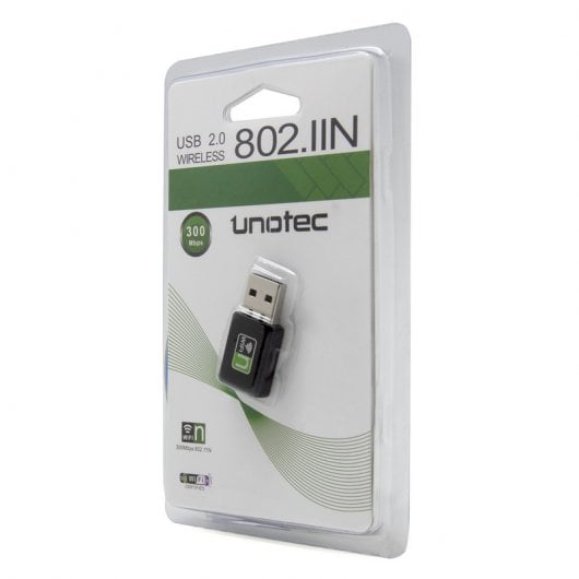 Unotec Adaptador Mini usb WiFi 300 Mbps